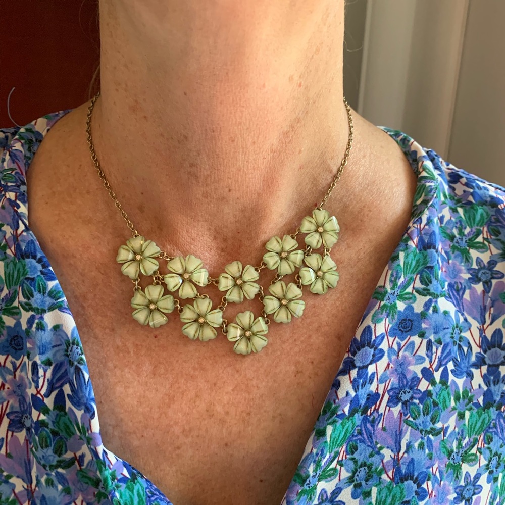 Floral statement necklace